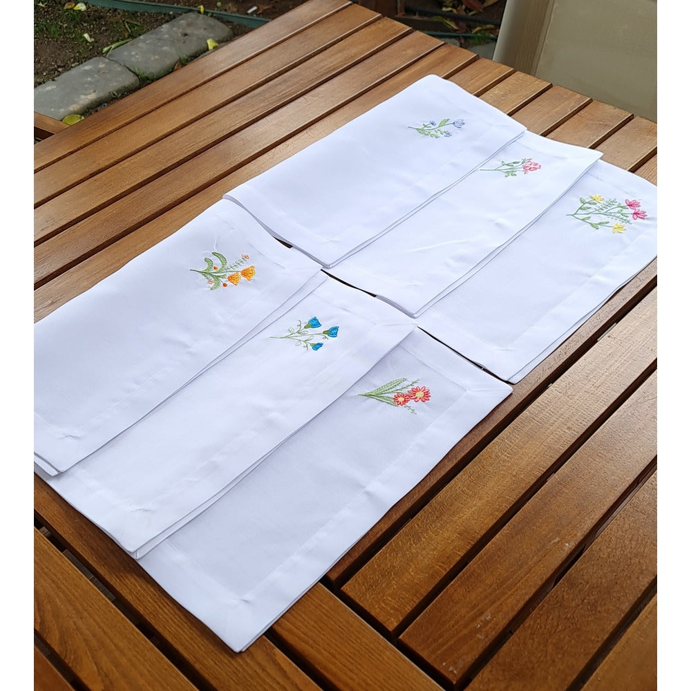 Flowers Series: 6-Piece Napkin