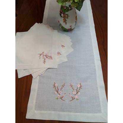 Sakura Series: Runner and 6-Piece Napkin Set