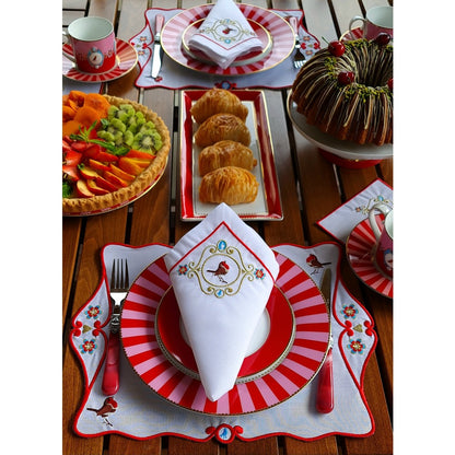 Bird Series: 2-Piece Placemat and Napkin Set