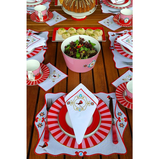 Bird Series: 2-Piece Placemat and Napkin Set